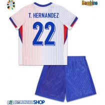 Maglie da calcio Francia Theo Hernandez #22 Seconda Maglia Bambino Europei 2024 Manica Corta (+ Pantaloni corti)